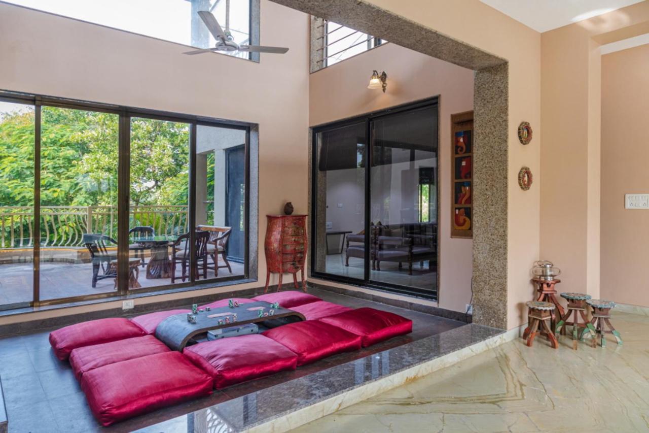 Saffronstays Aura, Alibaug - Luxury Pool Villa With A Game Room And Spacious Lawn Alībāg Exterior foto